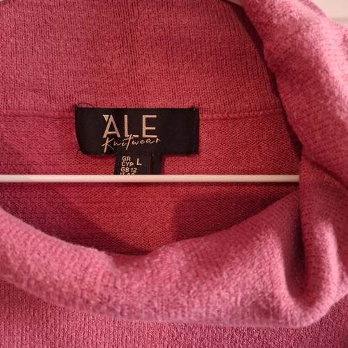 ALE pink oversized turtleneck knit sweater like new
