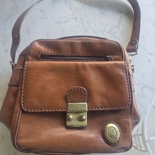 Roberta Di Camerino leather shoulder bag, brown
