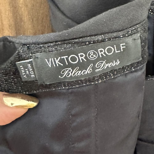 Viktor & Rolf Black Dress 2010 Limited Edition strapless mini dress
