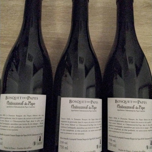Bosquet des Papes Chateauneuf du Pape Tradition 2023 wine pack new bottles