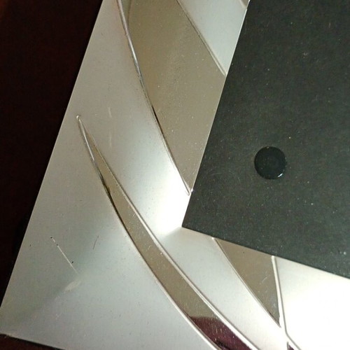 Silver-plated large tabletop photo frame used, 27 x 32 cm