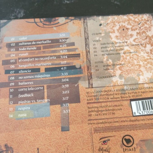 Ojos de Brujo Techari CD like new, Latin