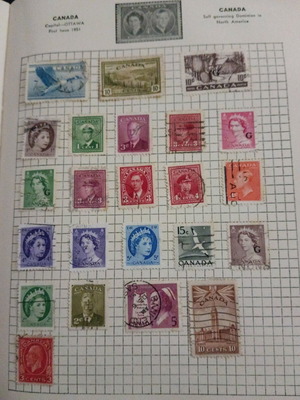 Canada stamps like new, collection of 23 pieces