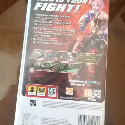 Tekken 6 PSP used without manual
