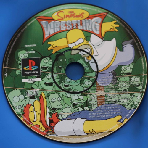 The Simpsons Wrestling PlayStation 1 used, disc only