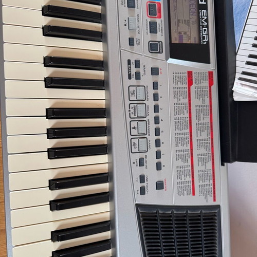Roland EM-GR1 keyboard used with stand and manual