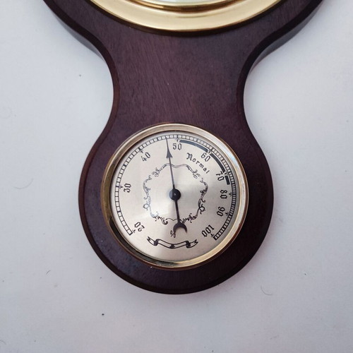 Analog Weather Station with Thermometer, Barometer, Hygrometer, Like New