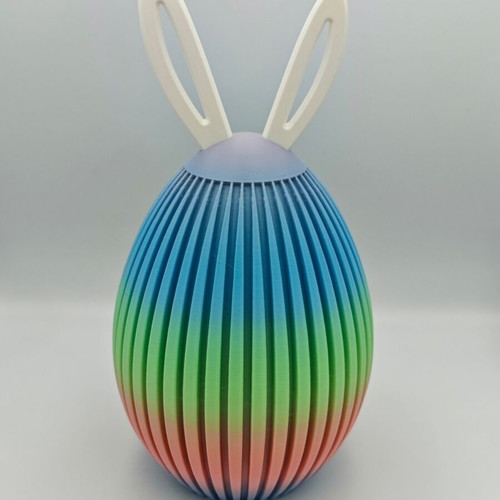 3D Printed Πασχαλινό Αυγό "Bunny" με Αυτάκια καινούργιο, κουμπαράς 21cm