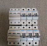 Hager automatic circuit breakers C 10kA 1x100A hmf190, 6 pcs and 3P 100A switch, 2 pcs, like new