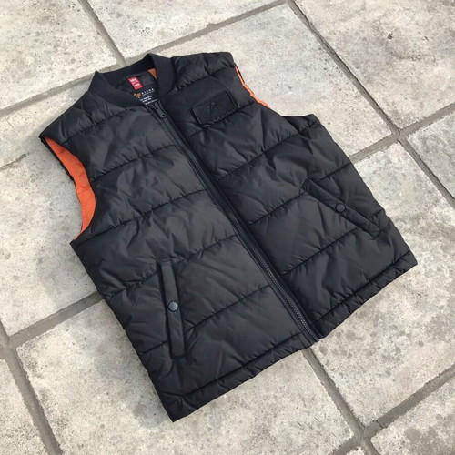 Alpha black puffer Small like new