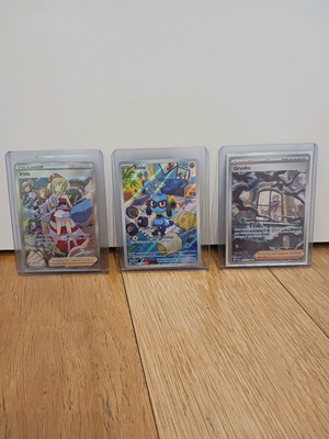 Pokemon cards Full Arts new, Riolu and Irida without Grusha