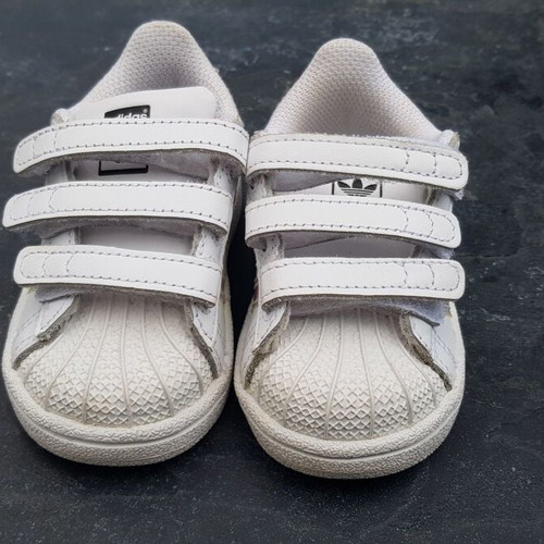 Adidas Superstar Ortholite Kids Shoes Size 20 White Like New