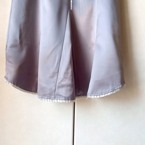 Dress with shiny silver fabric like new, small-medium