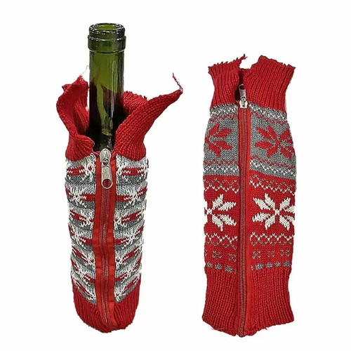 X-MAS Sweater Wine Bottle Holder 28x10cm new