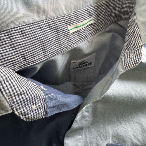 Lacoste unisex shirt two-tone size 40 in very good condition