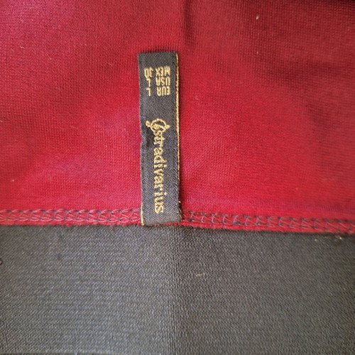 Stradivarius pencil skirt used, large, burgundy, elastic