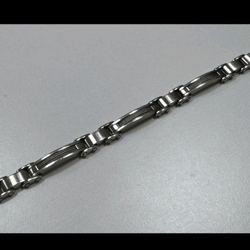 Visetti stainless steel bracelet new, silver