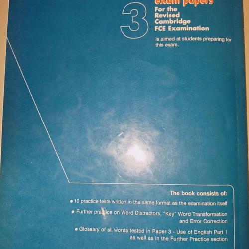 Practice Exam Papers 3 FCE Student's Book used, English