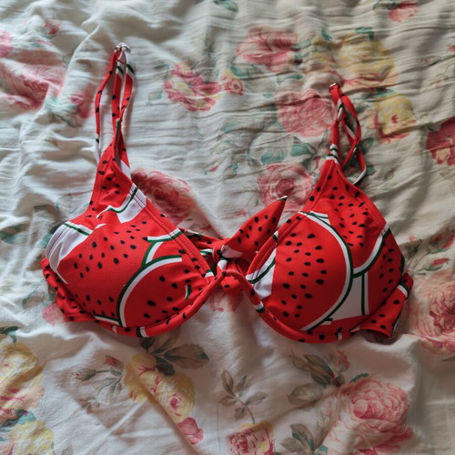 Swimsuit with Watermelon Print like new, adjustable straps