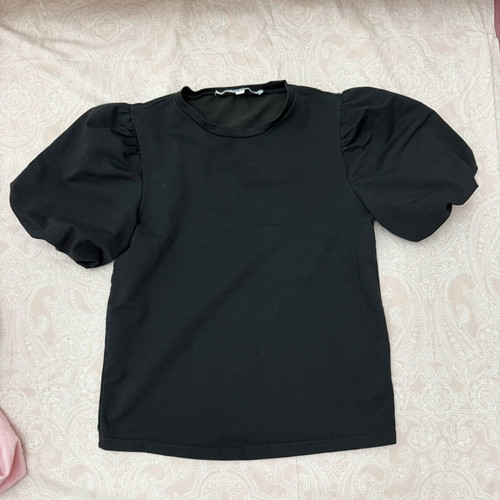 Walter Baker Skippy Puff Sleeve Top black, like new, XS