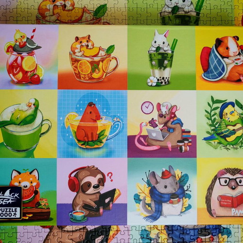 Black Sea Little Cuties puzzle 1000 pieces like new
