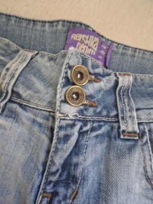 Bershka short blue denim shorts