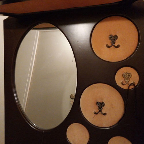 Vintage love hallstand used with hat rack, hooks, umbrella holder