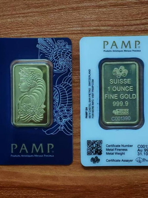Χρυσή μπάρα χρυσού PAMP Ελβετία καινούργια