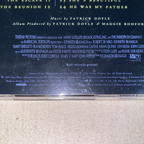 Mary Shelley's Frankenstein Original Motion Picture Soundtrack CD used