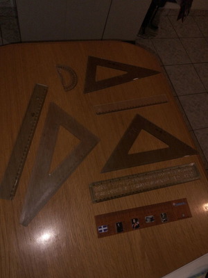 Rulers like new and used, set