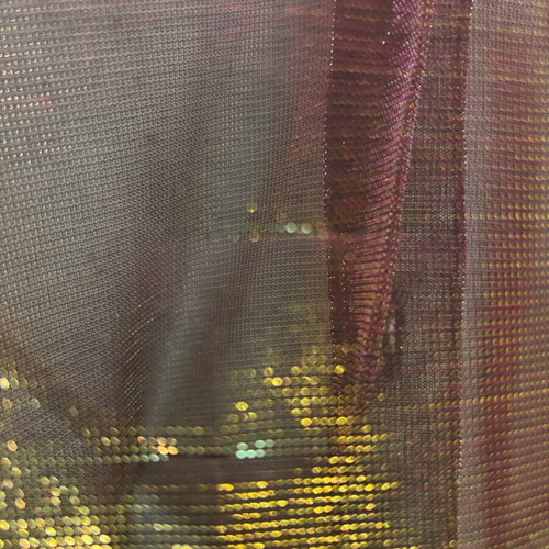 Morgan transparent shirt like new in burgundy with gold details