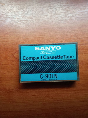 Sanyo C-90 LN audio tape μεταχειρισμένη, συλλεκτική κασέτα δεκαετίας 1980