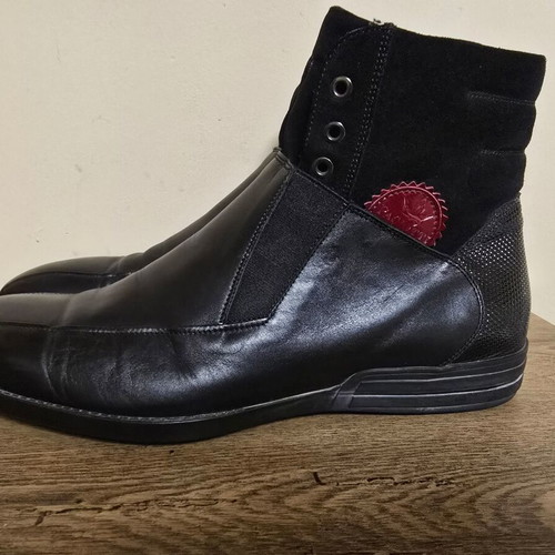 4US Cesare Paciotti men's boots like new, leather and suede, size 44