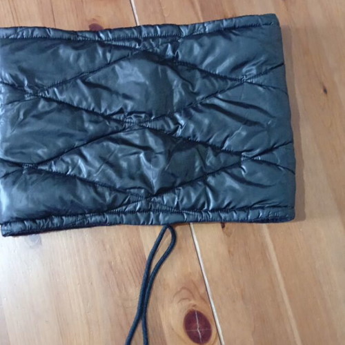 Tchibo Quilted Neck Warmer Unisex Like New, Black, Polyester