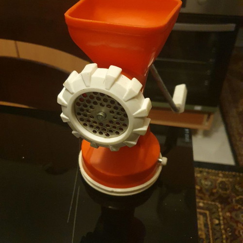Meat grinder used, for mincing meat