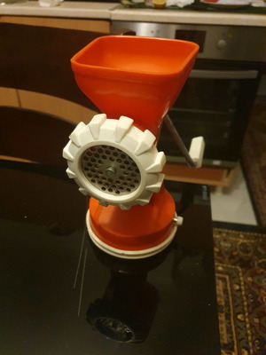 Meat grinder used, for mincing meat