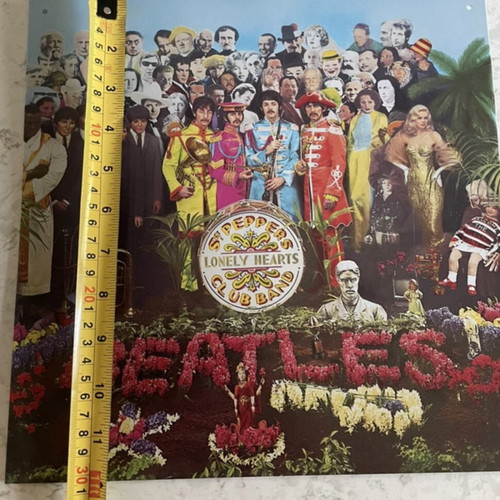 Sgt Pepper’s Lonely Hearts Club Band metal wall plate used