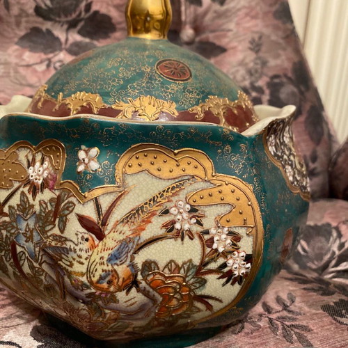 Royal Satsuma set handpainted vintage porcelain