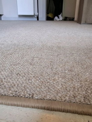 Wool rug light brown like new 270cm × 290cm