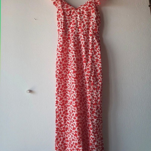 Mango one-piece jumpsuit like new, white and red, size XS