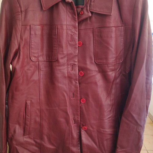 Arma genuine leather jacket new, size L, burgundy