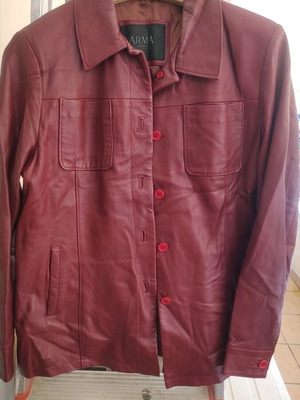 Δερμάτινο μπουφάν Arma καινούργιο, μέγεθος L, μπορντό