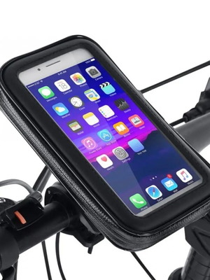 Βάση τιμονιού μηχανής αδιάβροχη μαύρη καινούργια για GPS ή τηλέφωνο