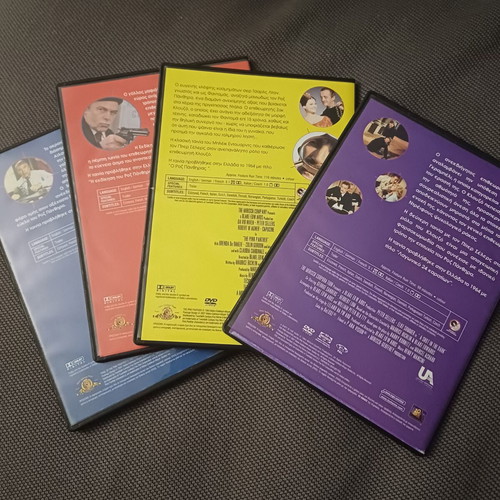 Pink Panther DVD set of 4 classic movies like new, subtitled