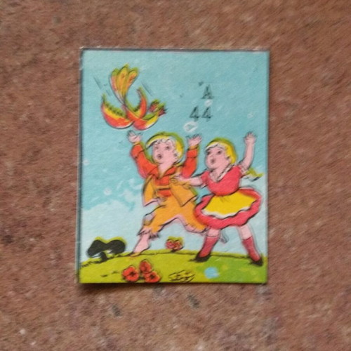 Lithograph card Hansel & Gretel - Phlebotomos new, collectible A44