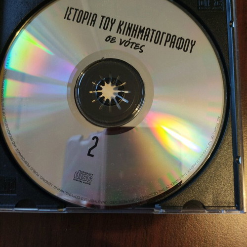 CD discs like new, history of cinema through notes, pack of 2