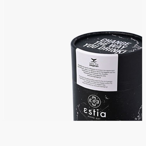 Estia Save The Aegean travel mug new, recyclable material 350ml with straw
