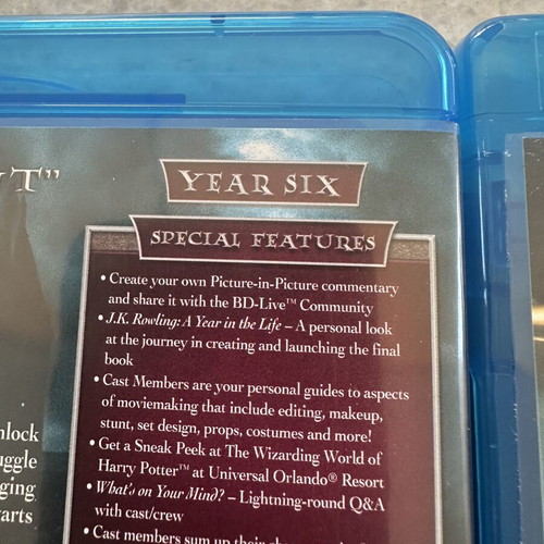 Harry Potter Blu-ray set of 5 discs with English subtitles like new