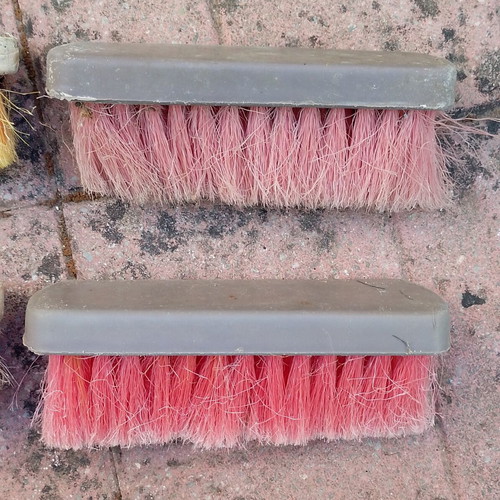Set of whitewash brushes used, vintage