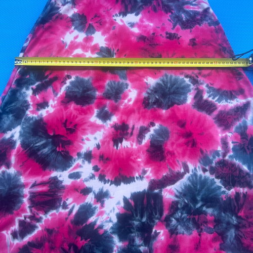 Y2K Tie-Dye Maxi Skirt Fuchsia and Black, Like New, Size M